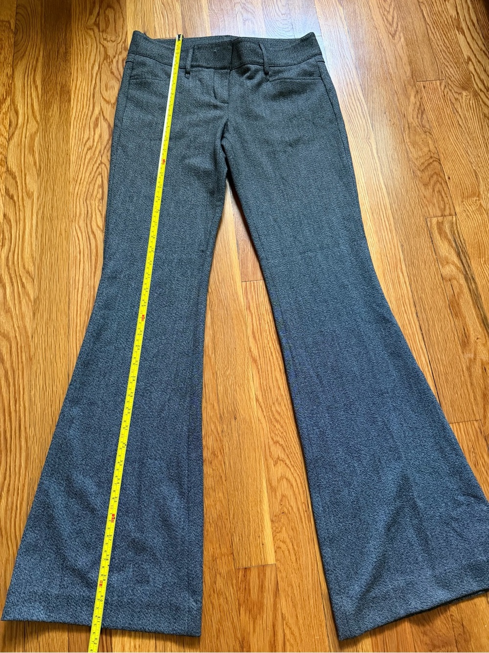 Express Women's Gray Flare Wide-Leg Jeans